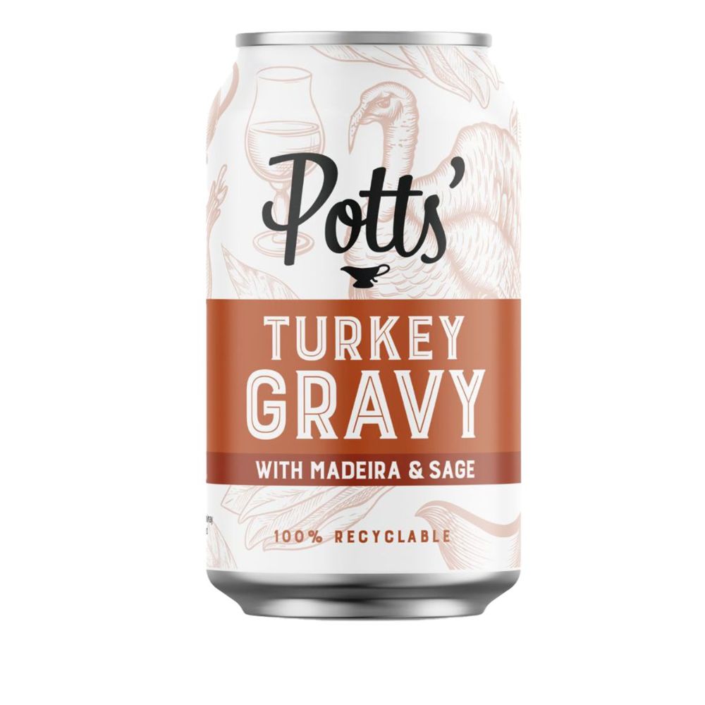 Potts' 330g Turkey Gravy With Madeira & Sage Can