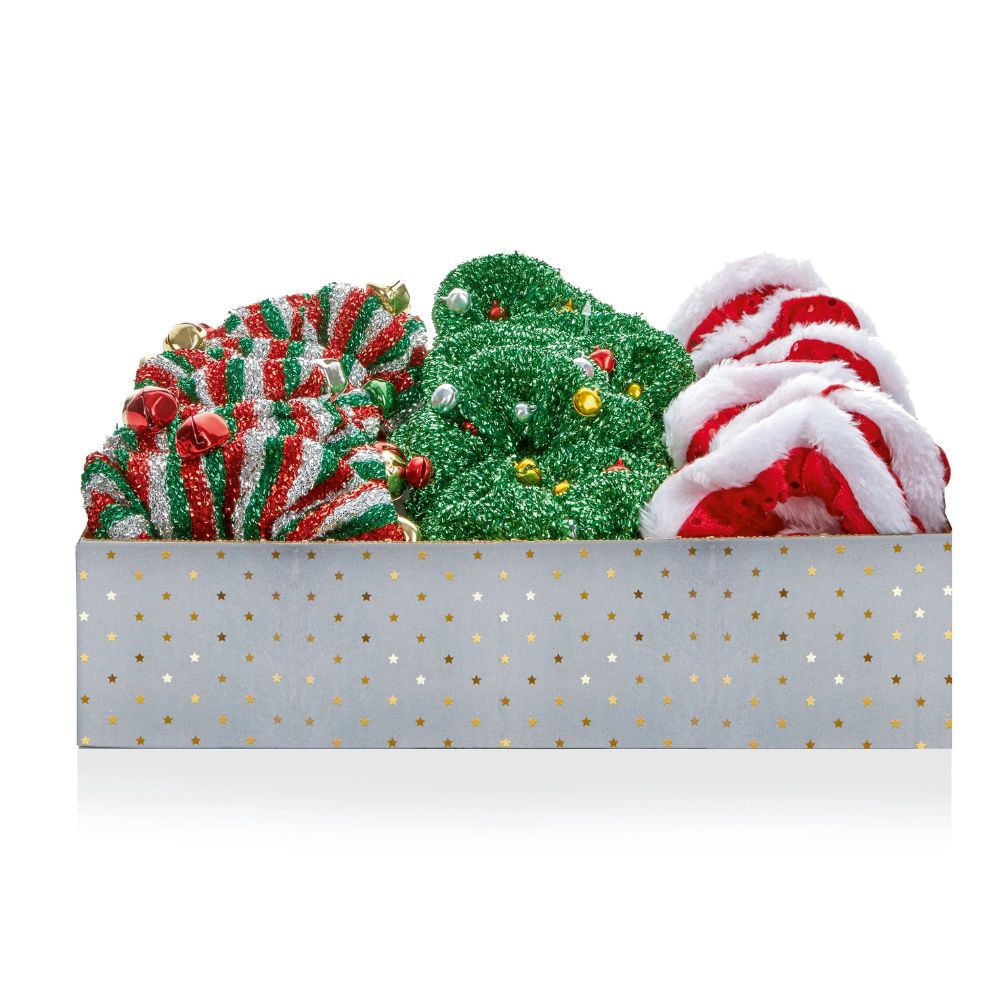 Premier 10cm Christmas Scrunchie (Choice of 3)