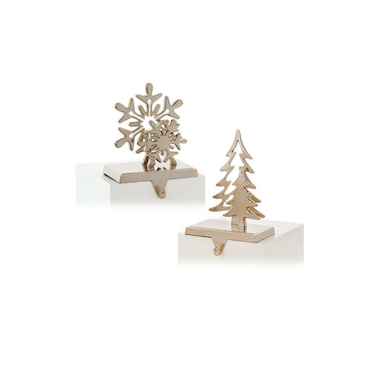 Premier 18cm Silver Stocking Hanger (Choice of 2)