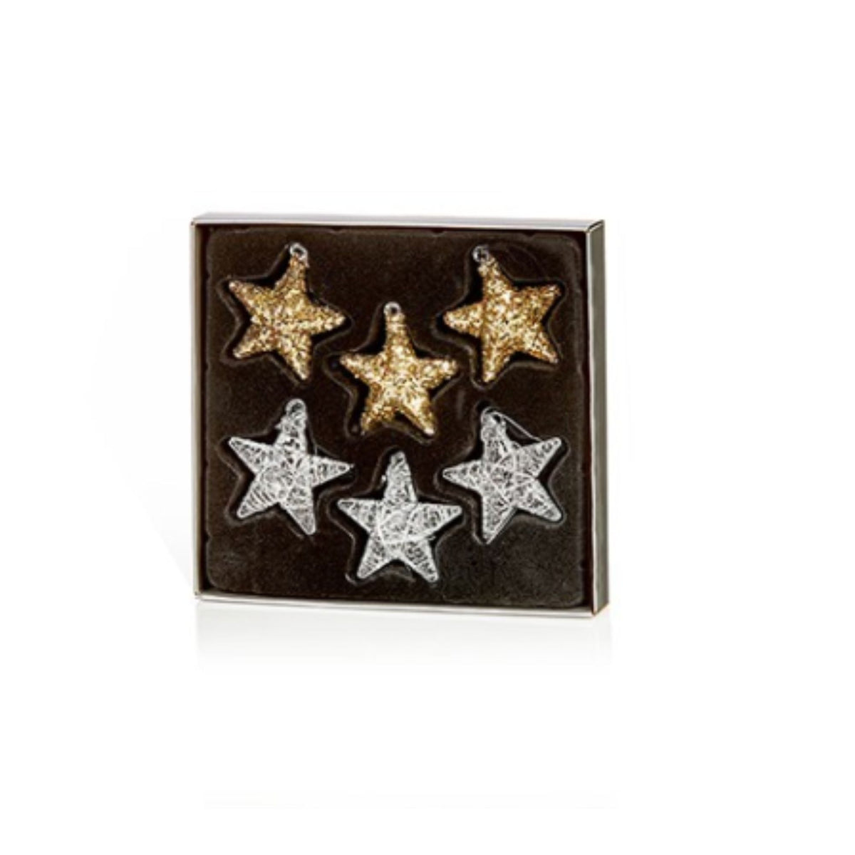 Premier 30mm Gold-Silver Wire Stars 6pc