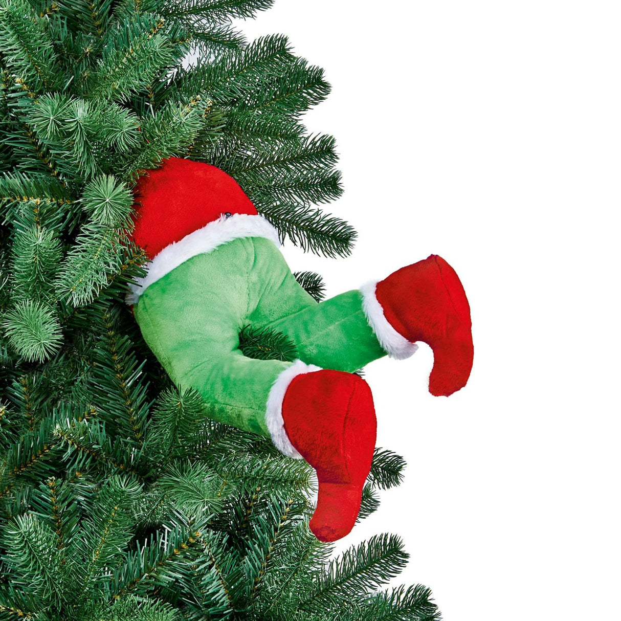 Premier 32cm Hanging Animated Kicking Legs Elf Decoration