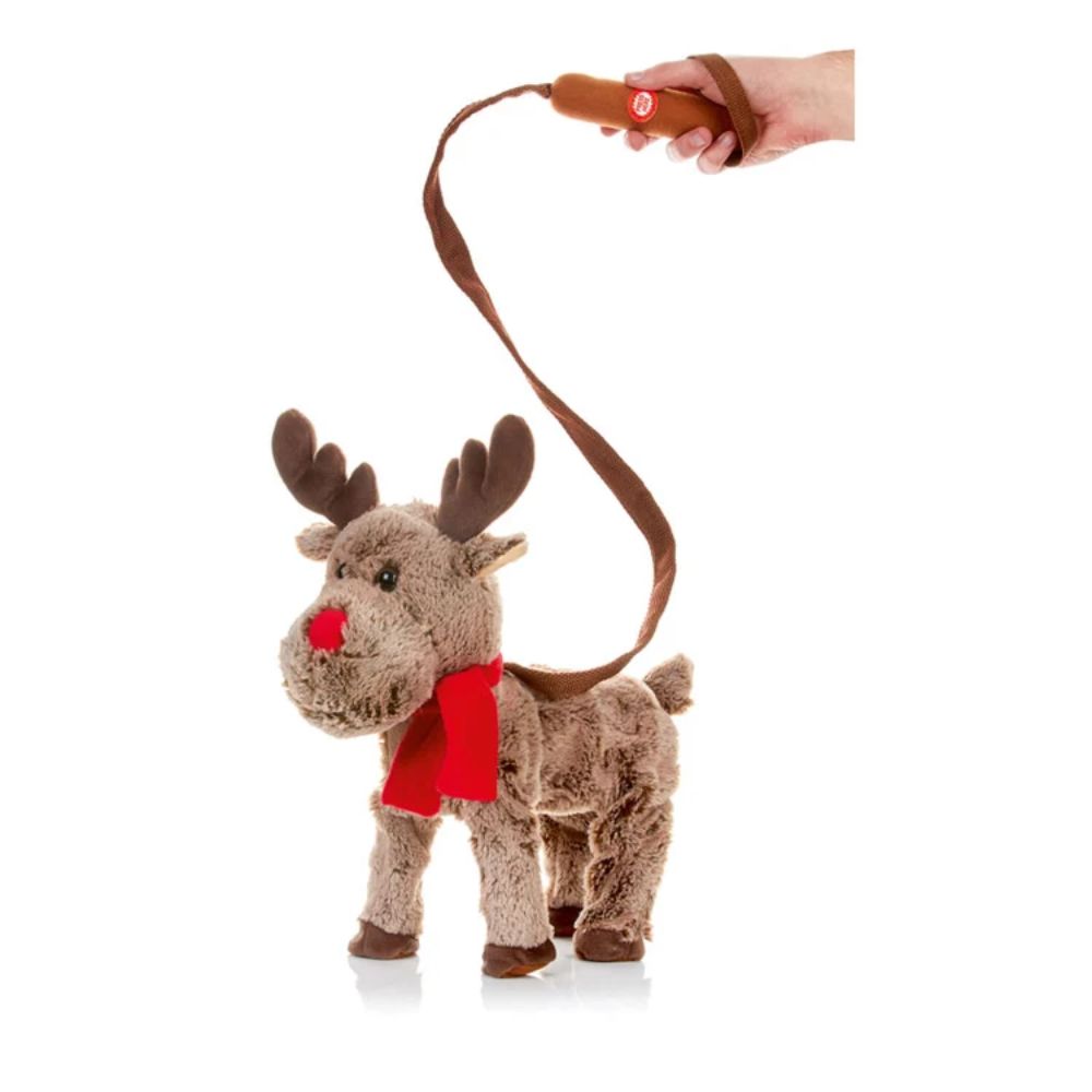 Premier 39cm Battery-Operated Walking Reindeer