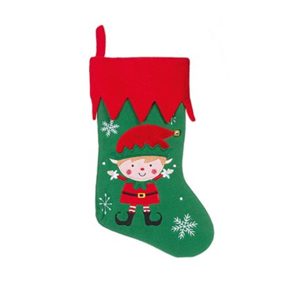 Premier Decorations 45cm Elf Stocking (Choice of 2)