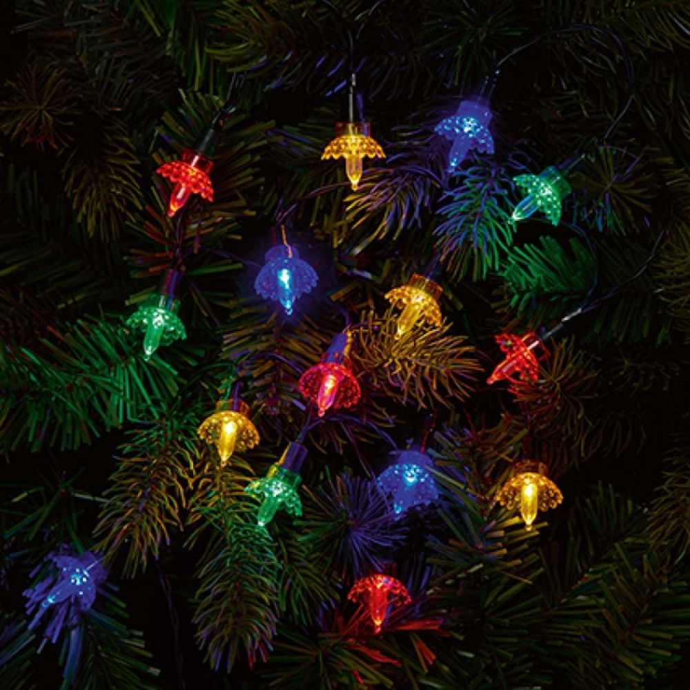 Premier Decorations 80 LED Retro Fairy Cap Lights - Multicolour