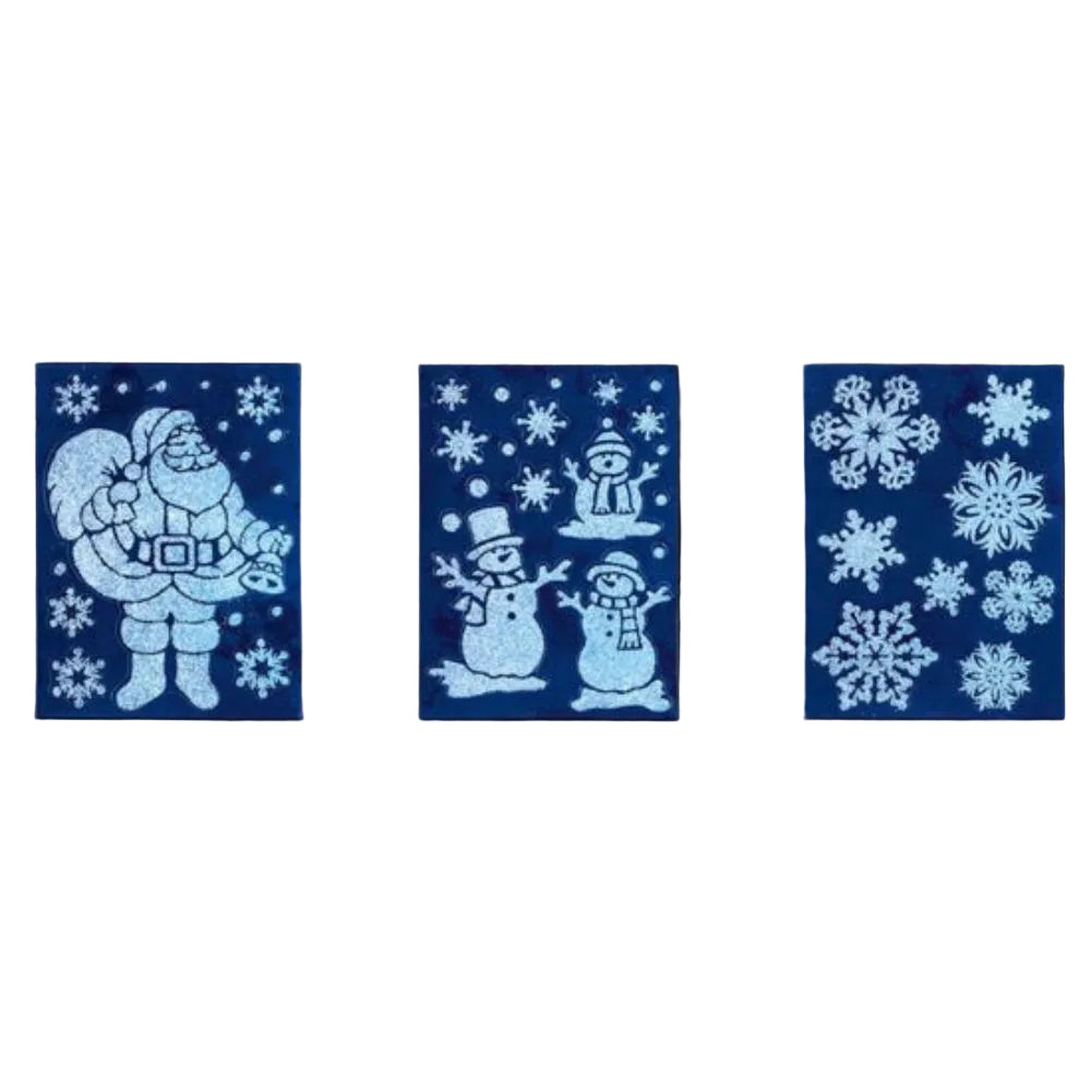 Premier Frosty Christmas Window Stickers (Choice of 3)