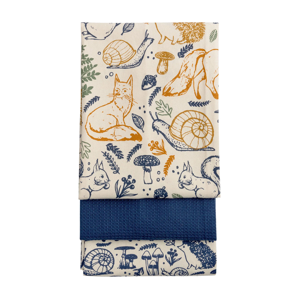 Price & Kensington Woodland Design Tea Towels - (Set of 3)
