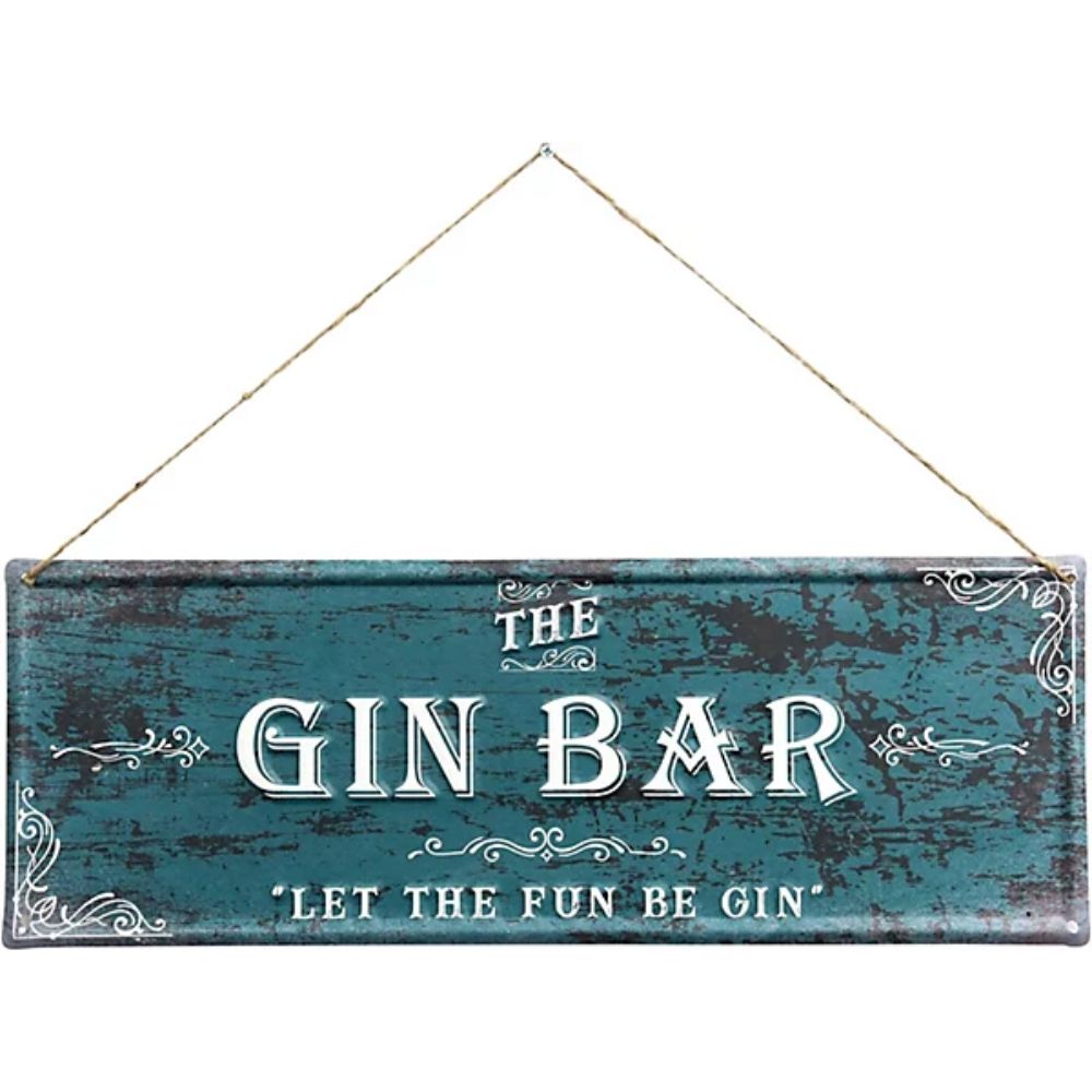 Primus Gin Bar Hanging Metal Wall Sign