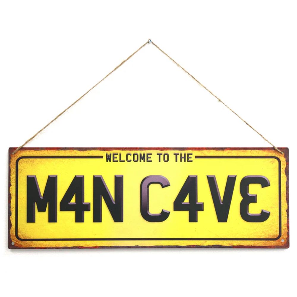 Primus Man Cave Hanging Metal Wall Sign