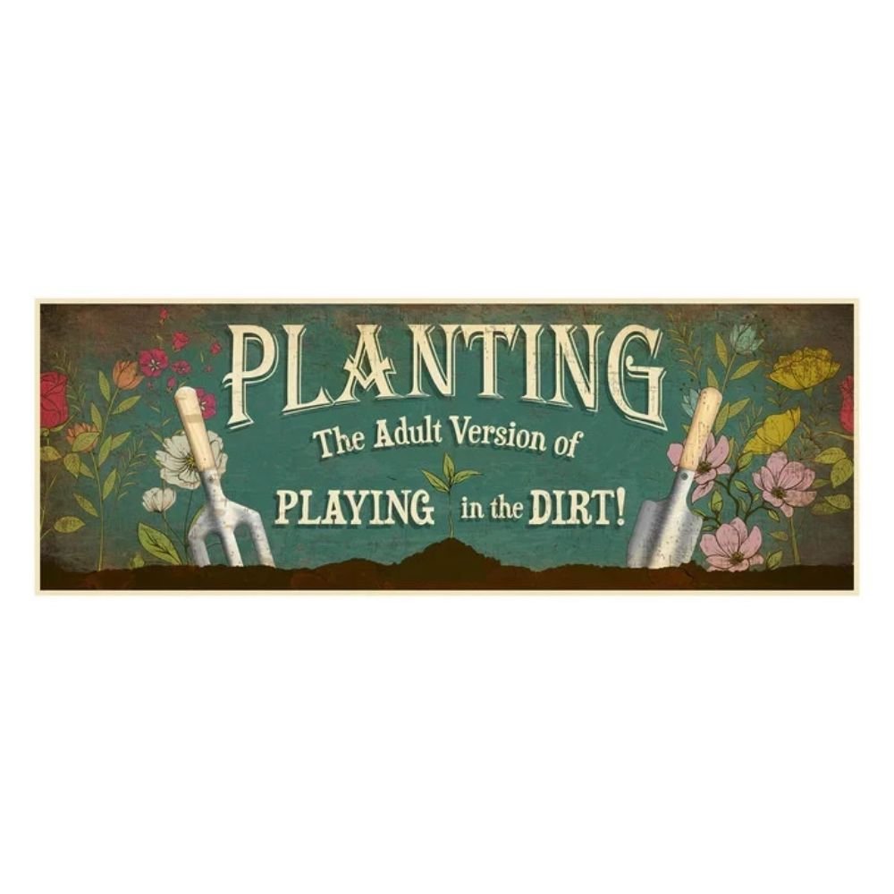 Primus Planting Hanging Metal Wall Sign - Old Railway Line Garden Centre