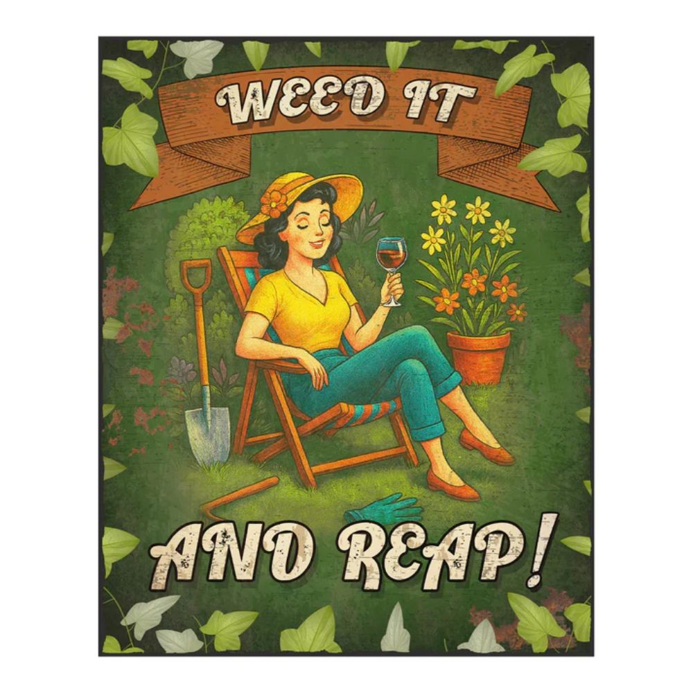 Primus Weed it and Reap Hanging Metal Wall Sign