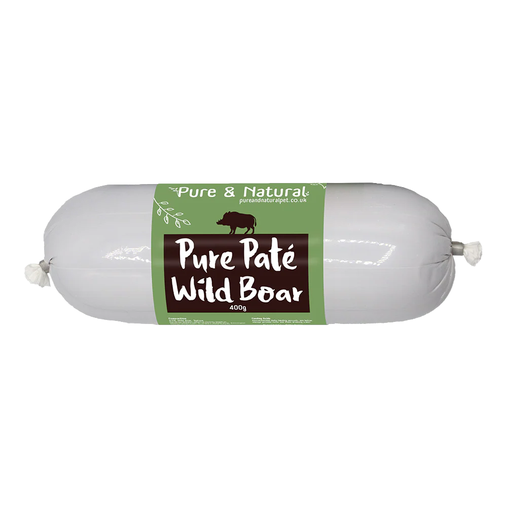 Pure & Natural 80g Wild Boar Pate Sauage for Dogs