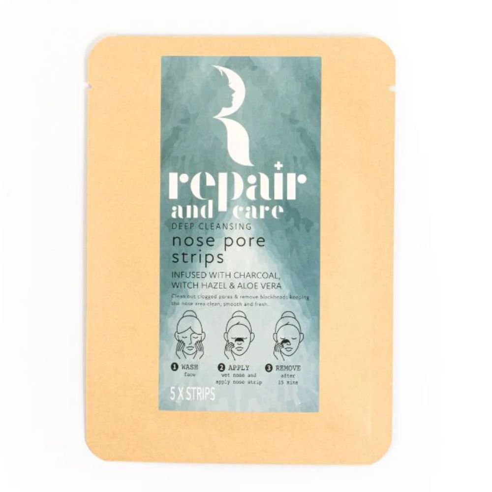 Repair & Care Charcoal & Witch Hazel Nose Pore Strips - Old Railway Line Garden Centre