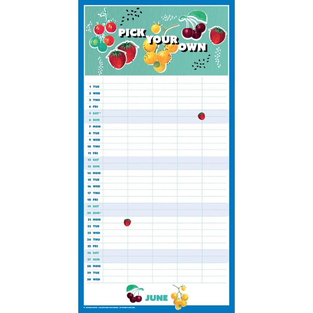 RHS 2027 Family Organiser Wall Calendar