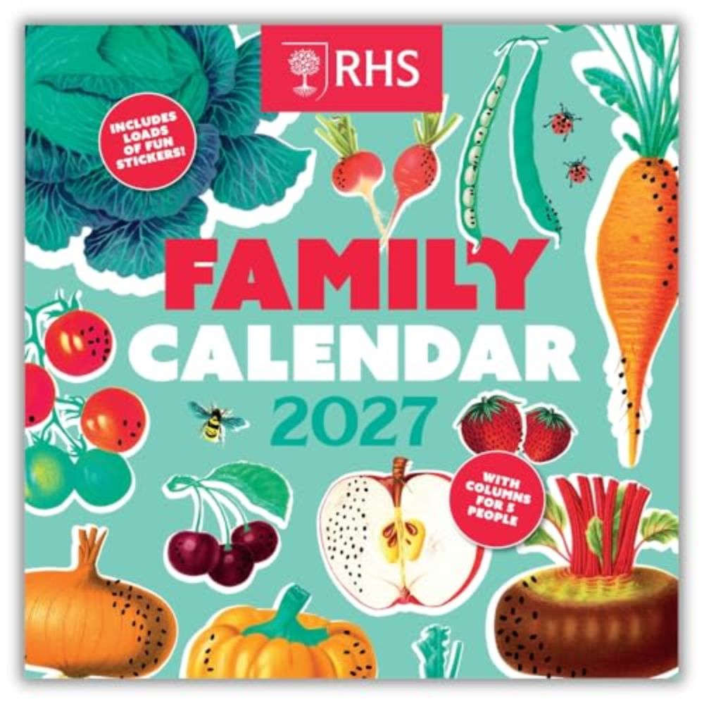 RHS 2027 Family Organiser Wall Calendar