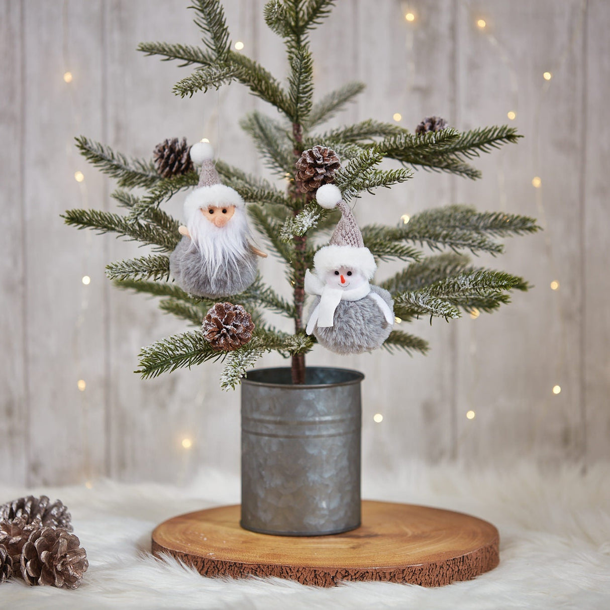 Richard Lang Christmas Grey Snowman / Santa Hanger (Choice of 2)