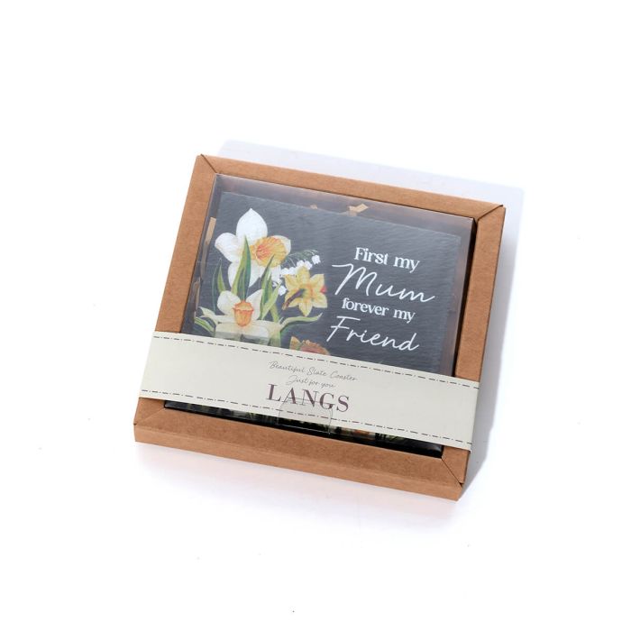 Richard Langs 10cm Floral Serenade 'Mum' Ceramic Slate with Gift Box