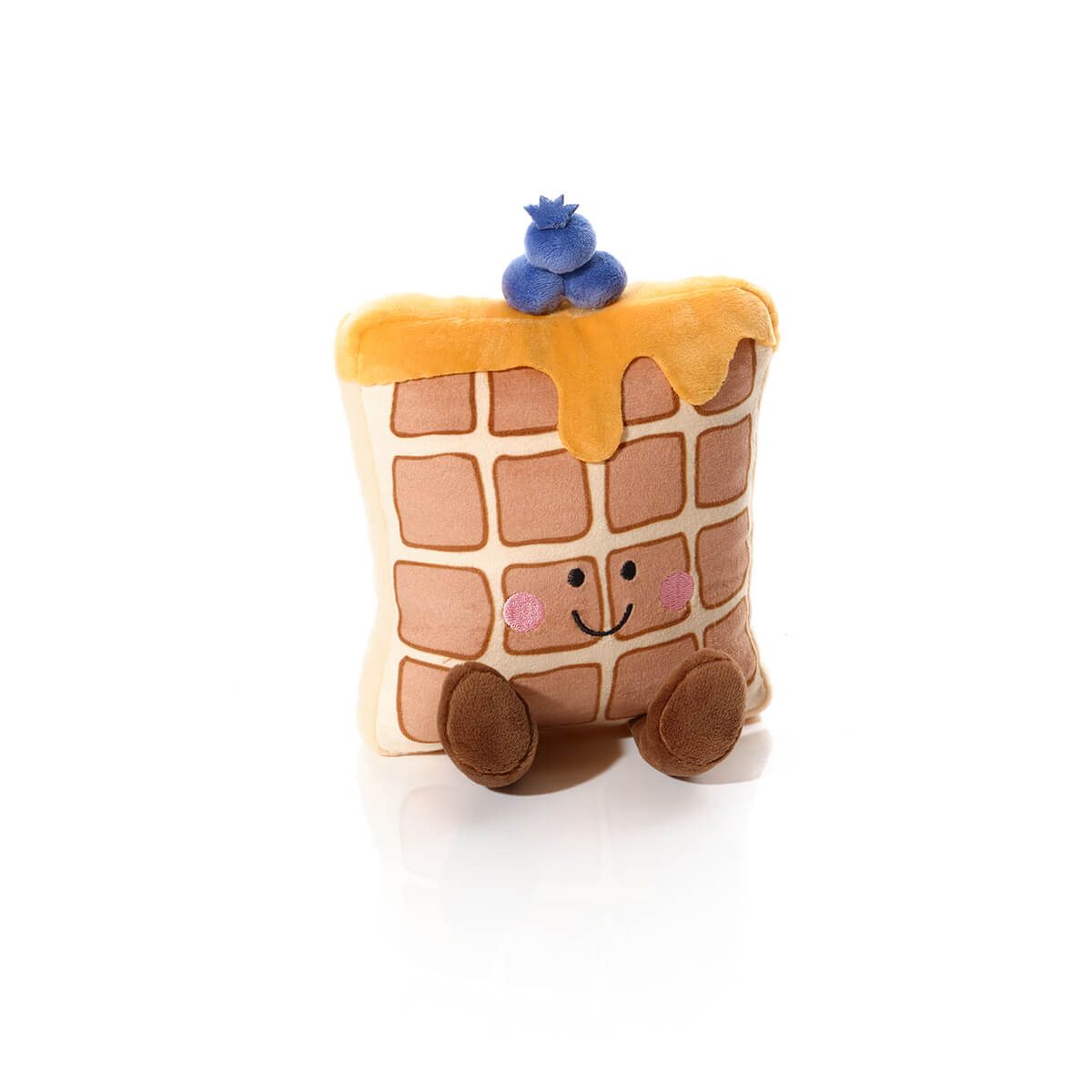 Richard Langs 11cm Foodie Sweet Waffle & Blueberries Soft Plush Toy - Old Railway Line Garden Centre