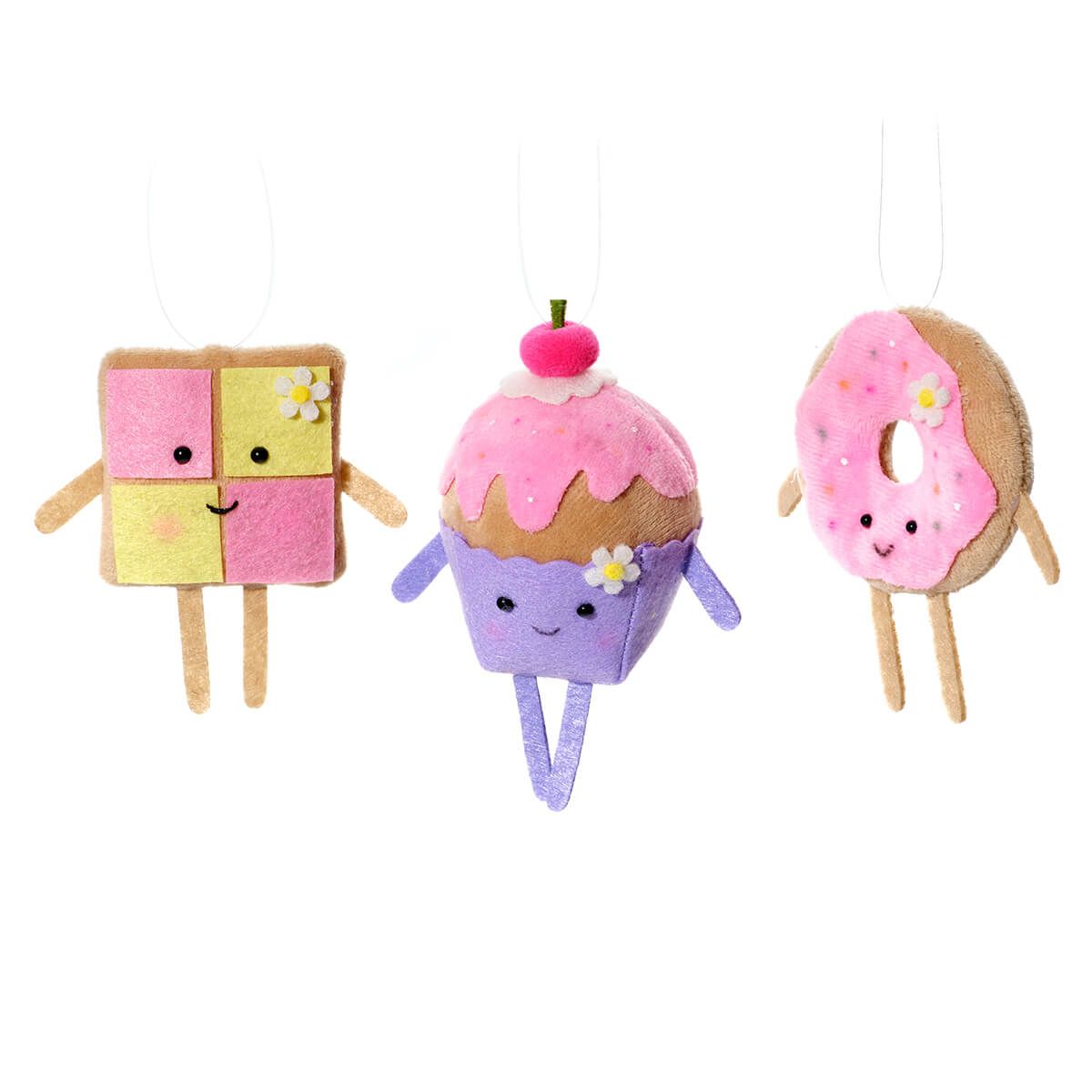 Richard Langs 12cm Bunny Hops Sweet Treats Hanger Soft Plush Toy (Choice of 3) - Old Railway Line Garden Centre
