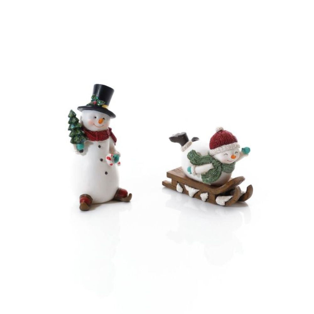 Richard Langs 13.5cm Resin Snowman Ornament (Choice of 2)