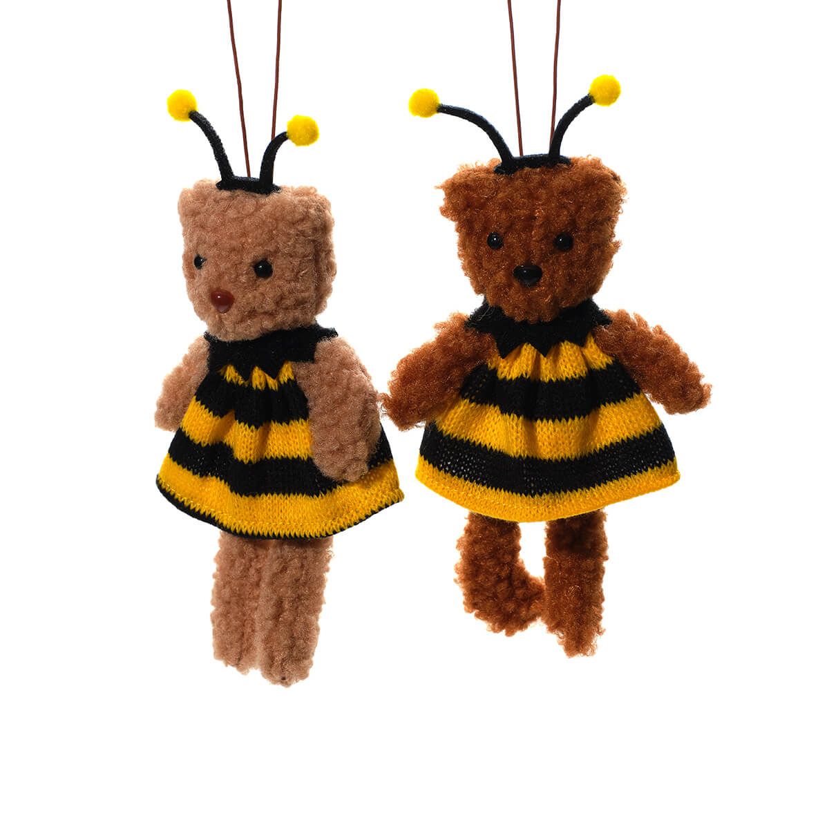 Richard Langs 16cm Bunny Hops Teddy Bear in Bee Costume Soft Plush Toy (Choice of 2) - Old Railway Line Garden Centre