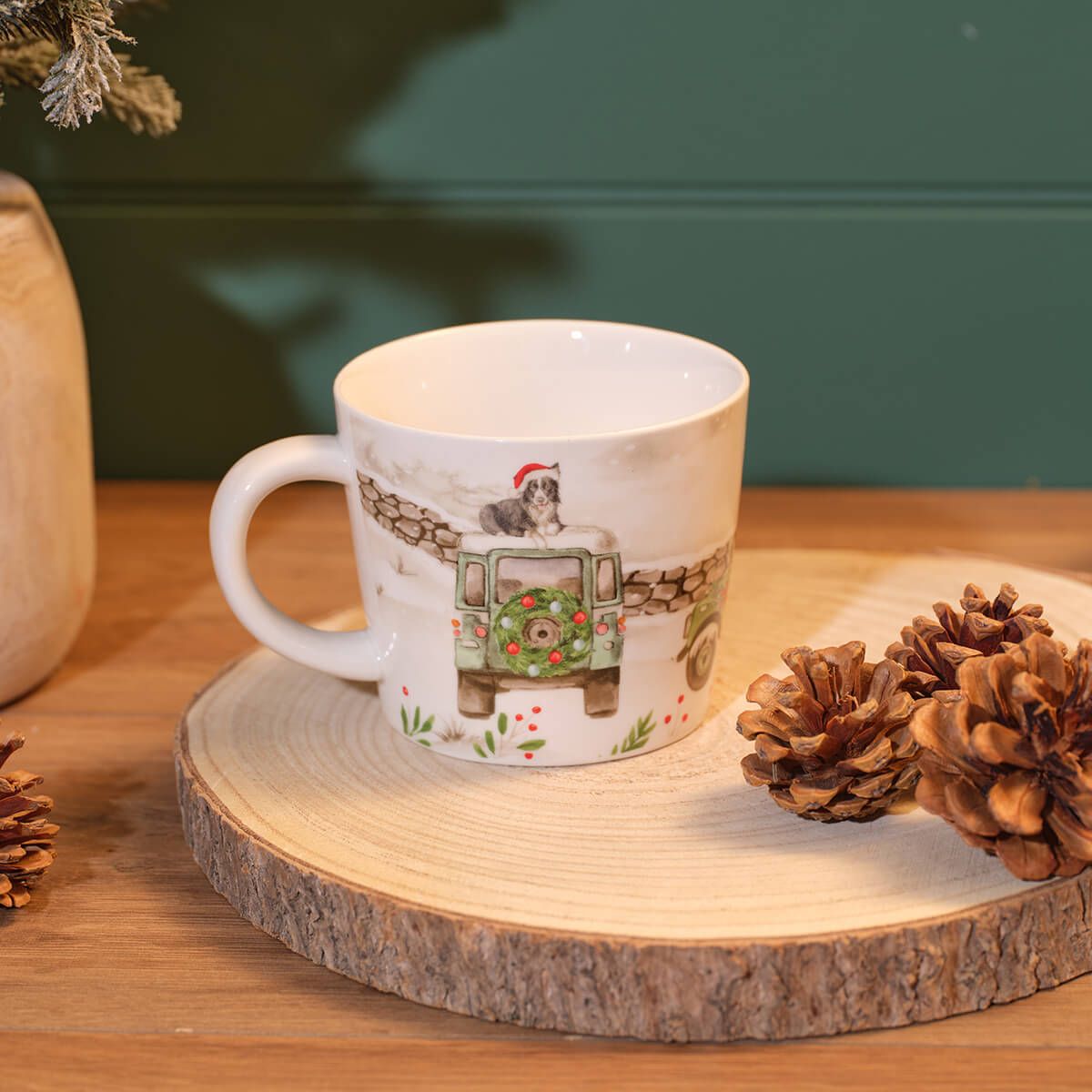 Richard Langs 18cm Christmas Farm Stoneware Wrap-Around Mug