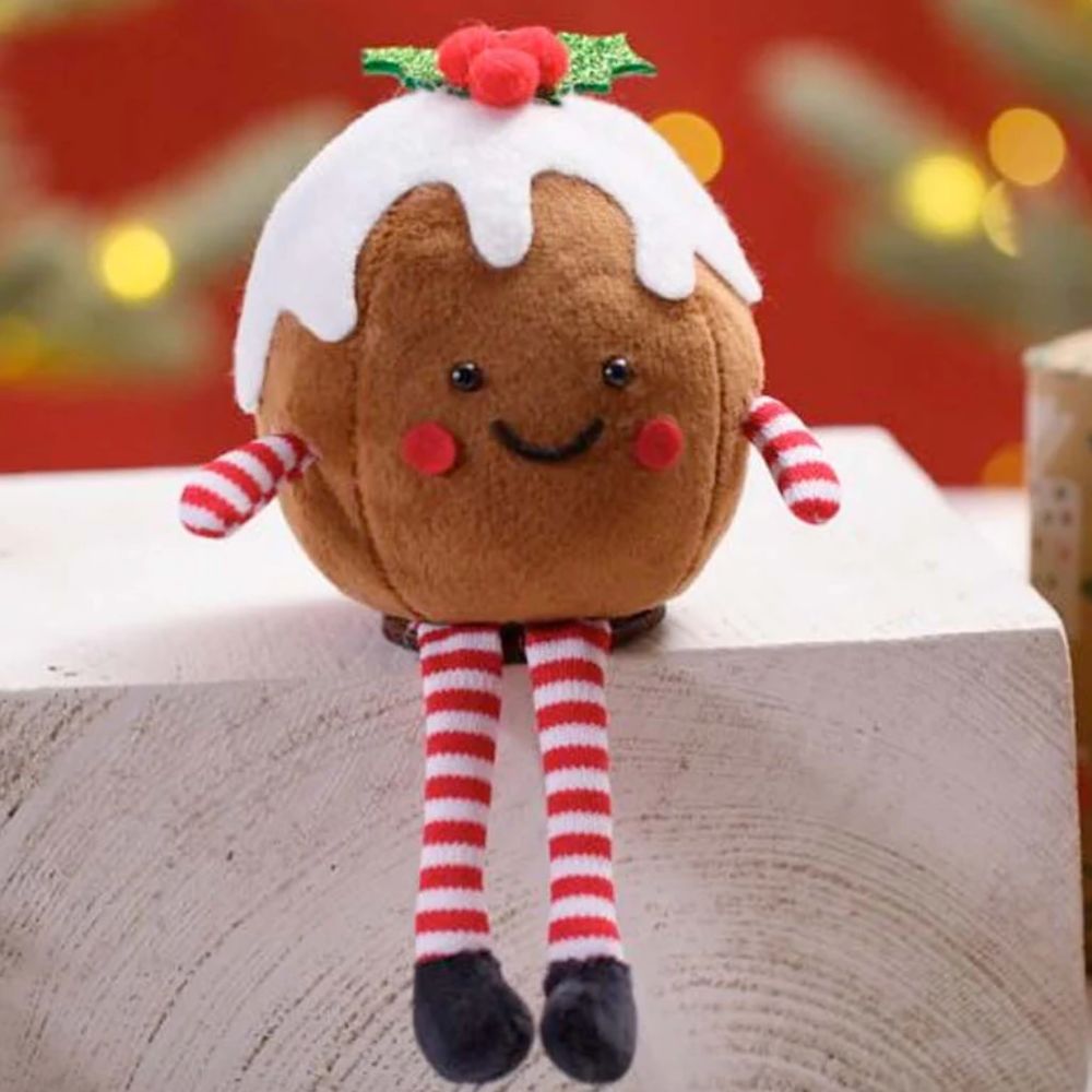 Richard Langs 18cm Christmas Pudding Shelf Sitter