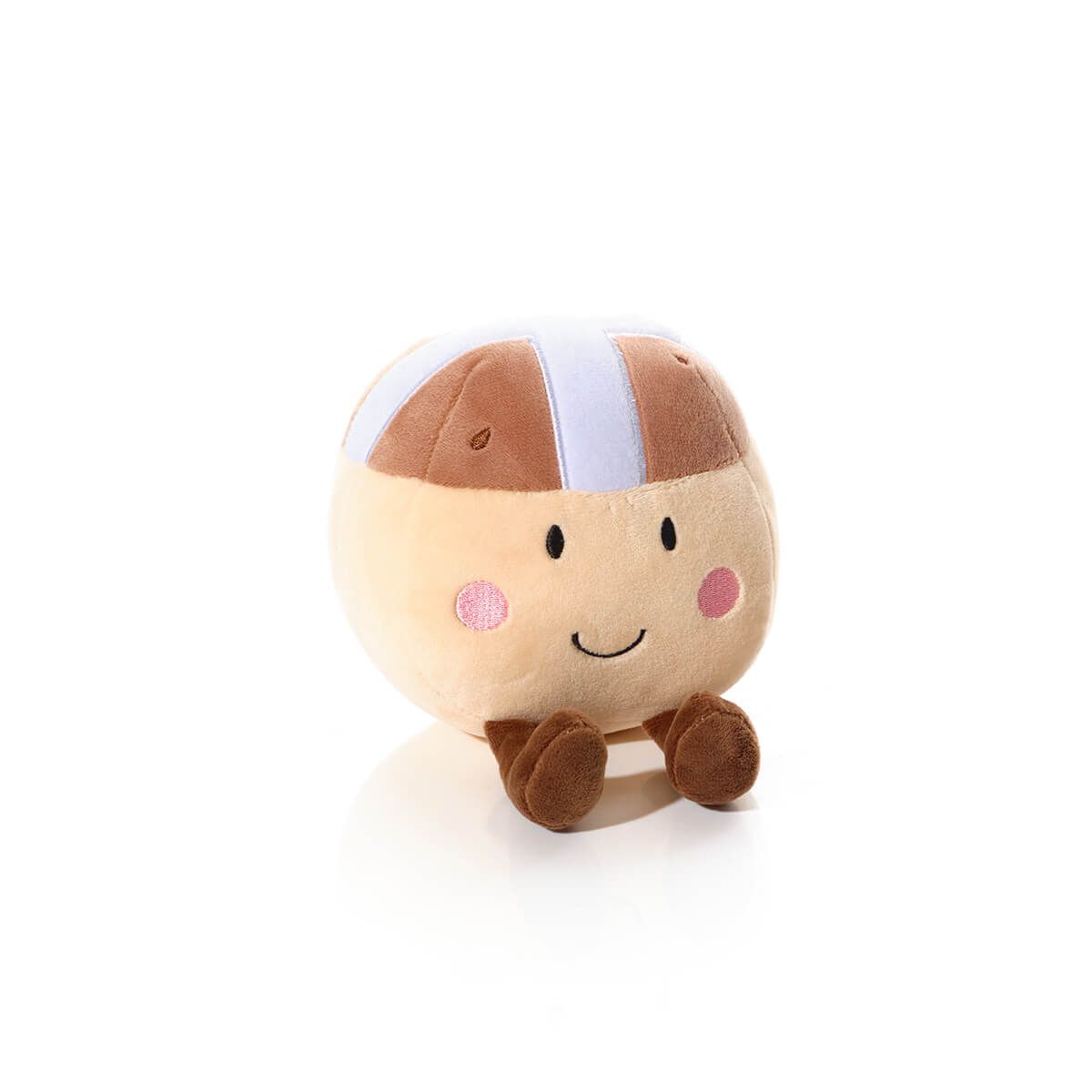 Richard Langs 9cm Foodie Hot Cross Bun Soft Plush Toy - Old Railway Line Garden Centre