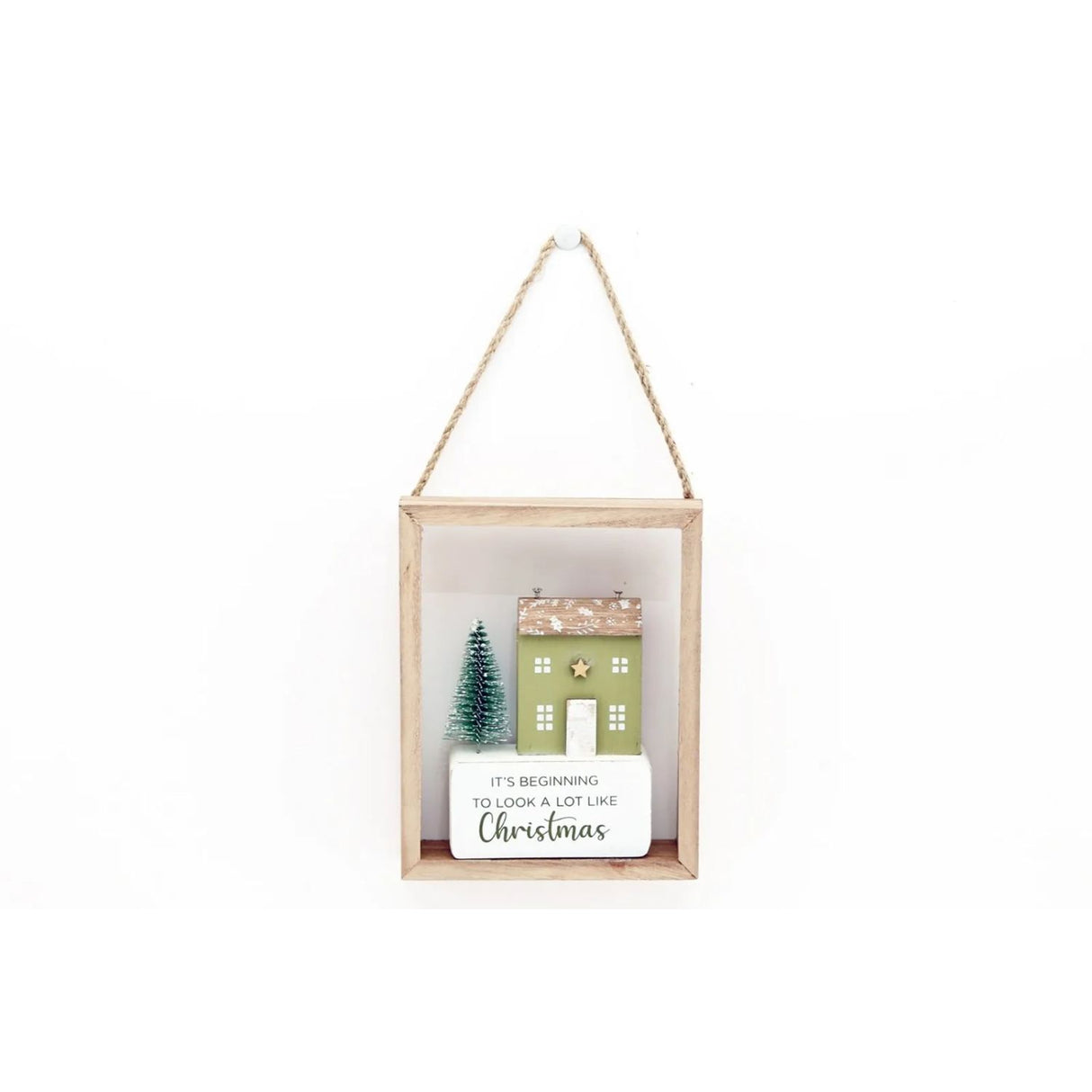Richard Langs Christmas 11cm Wooden House Hanger Christmas Decoration (Choice of 3)