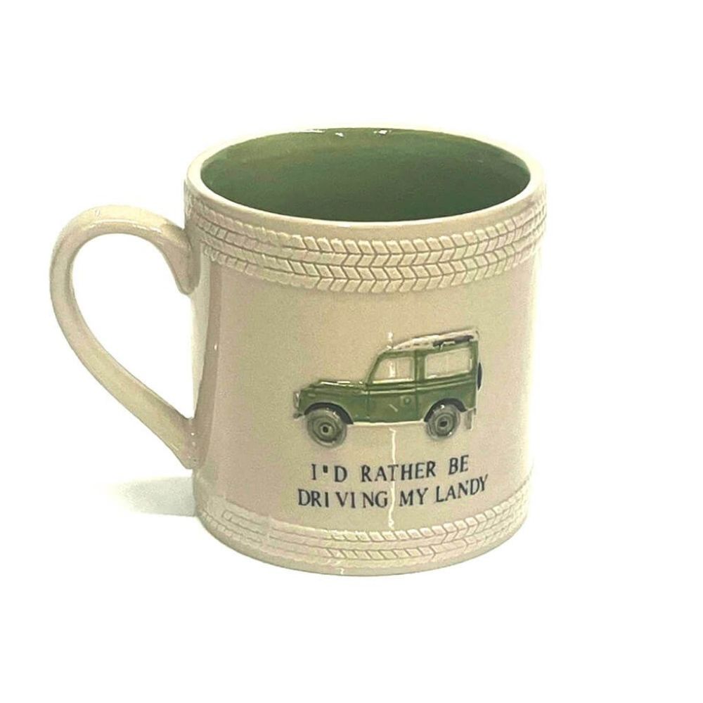 Richard Langs Farm Life Embossed Land Rover Mug