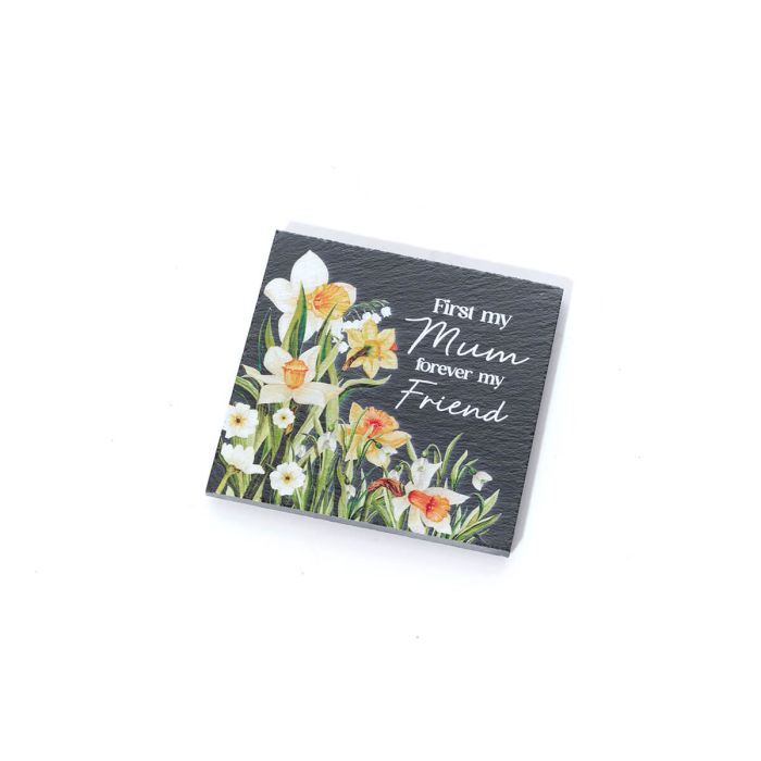 Richard Langs 10cm Floral Serenade 'Mum' Ceramic Slate with Gift Box