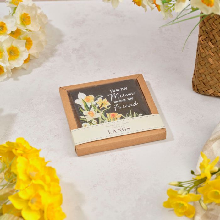 Richard Langs 10cm Floral Serenade 'Mum' Ceramic Slate with Gift Box
