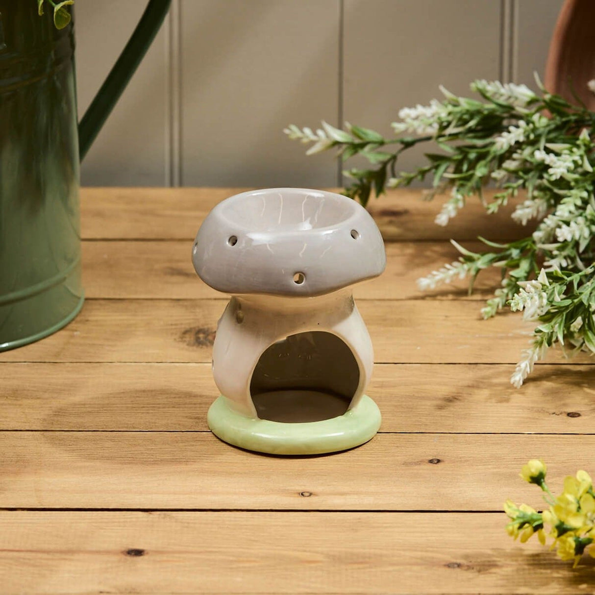 Richard Langs Mushroom Ceramic House Wax Melt Burner - Old Railway Line Garden Centre