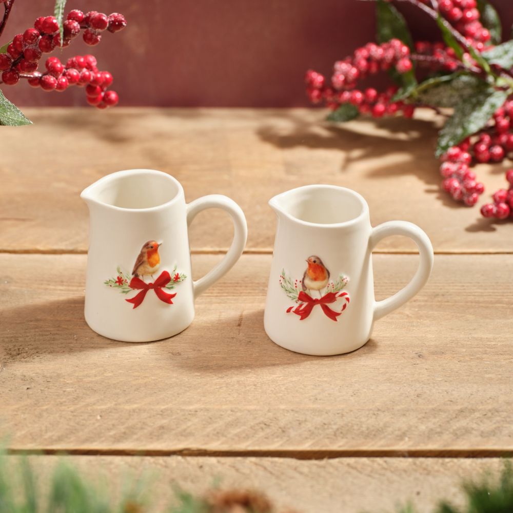 Richard Langs Robin Stoneware Mini Jug (Choice of 2)