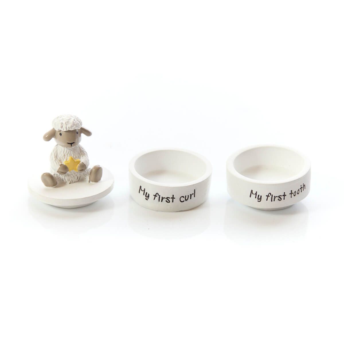 Richard Langs Sheep Design My First Tooth & Curl Keepsake Box - 7MF211 - Old Railway Line Garden Centre