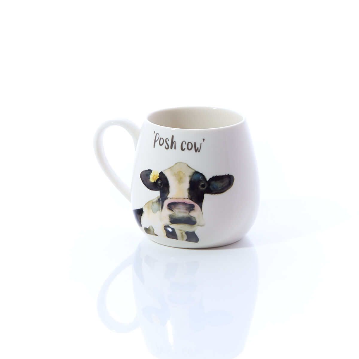 Richard Langs White Posh/Moody Cow Stoneware Mug (Choice of 2) - 7PC330 - Old Railway Line Garden Centre