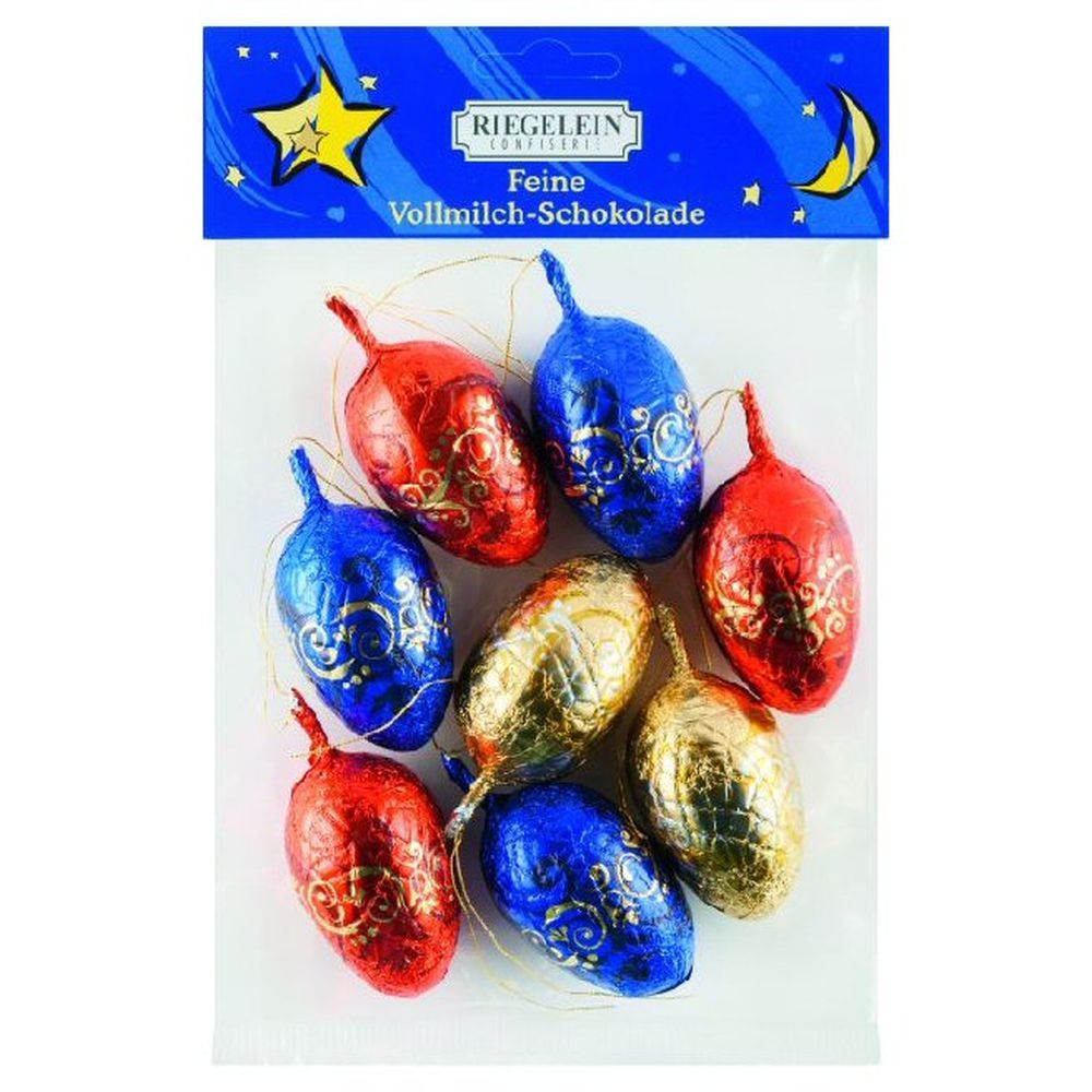 Riegelein 100g Foiled Chocolate Cone Tree Decorations