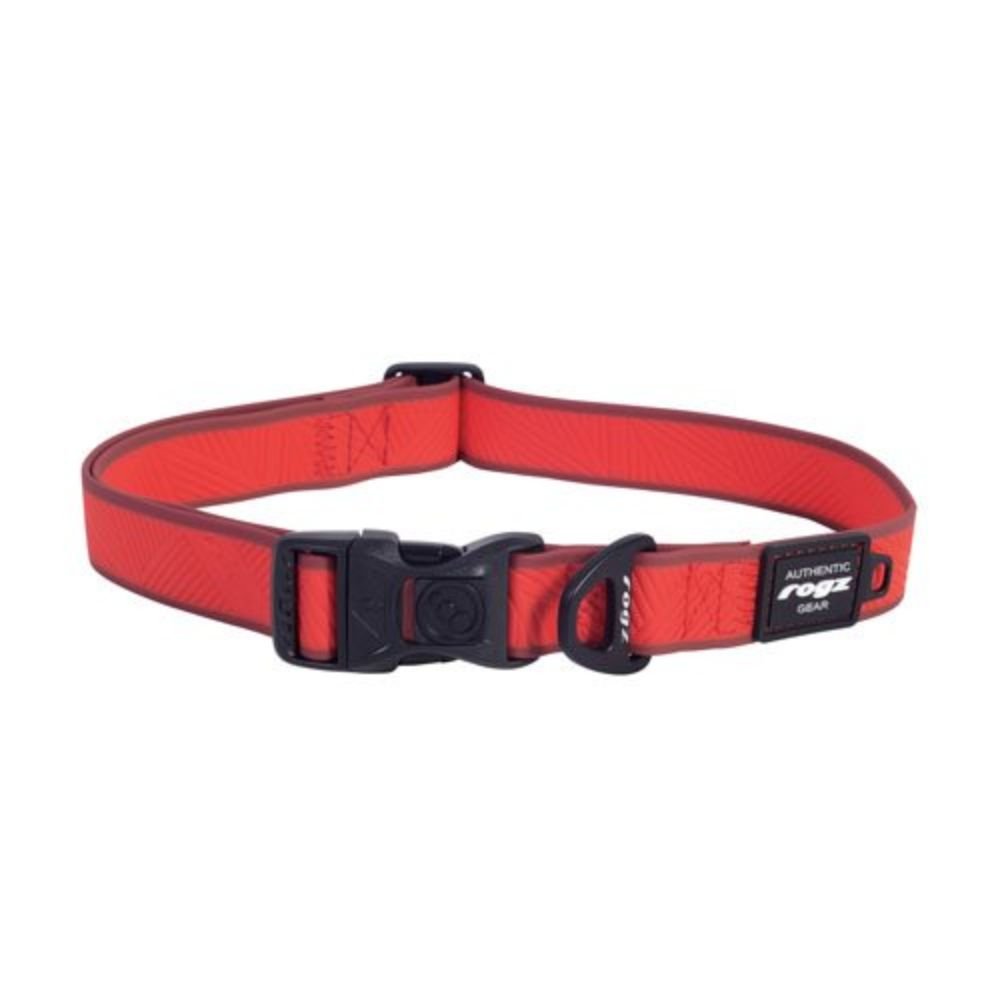 ROGZ XL Red Classic Amphibian Dog Collar - Old Railway Line Garden Centre