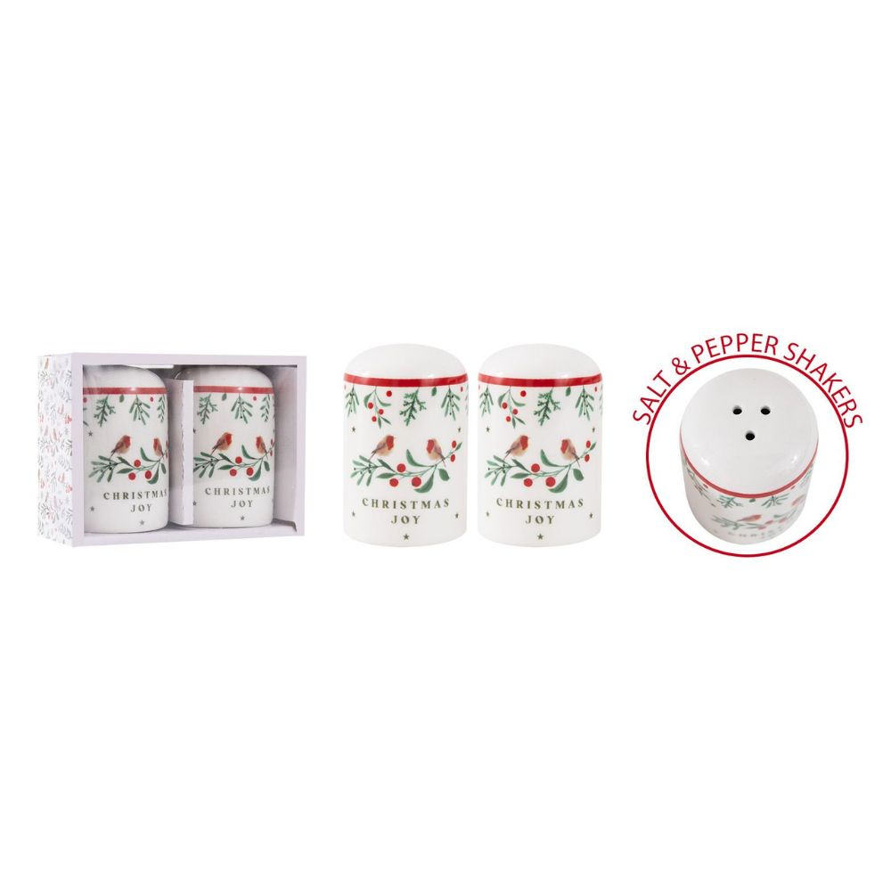 RSW 8cm Red Robin Salt & Pepper Shakers