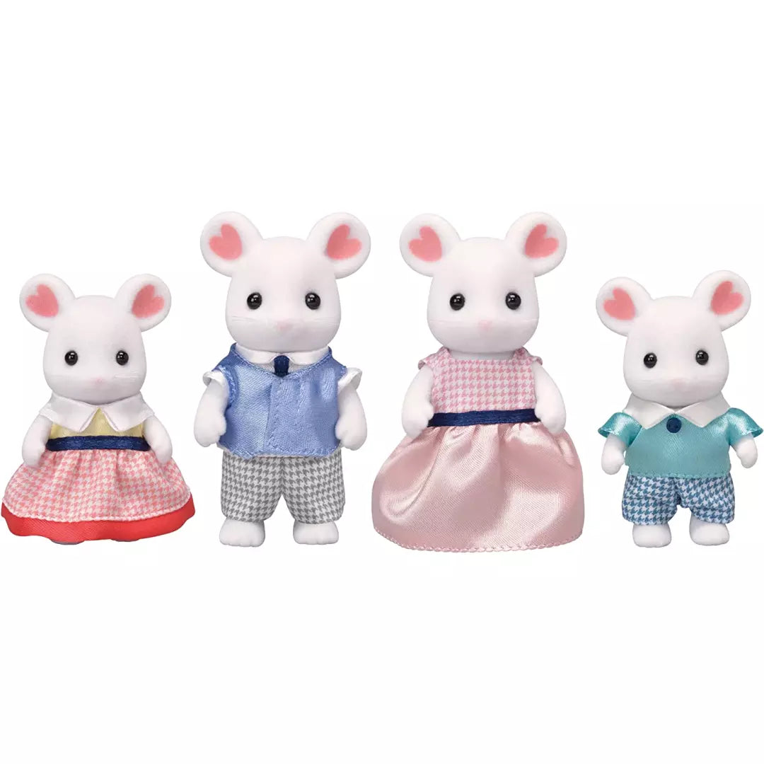 Sylvanian Families Marshmallow Mouse Family of 4 Character Figures