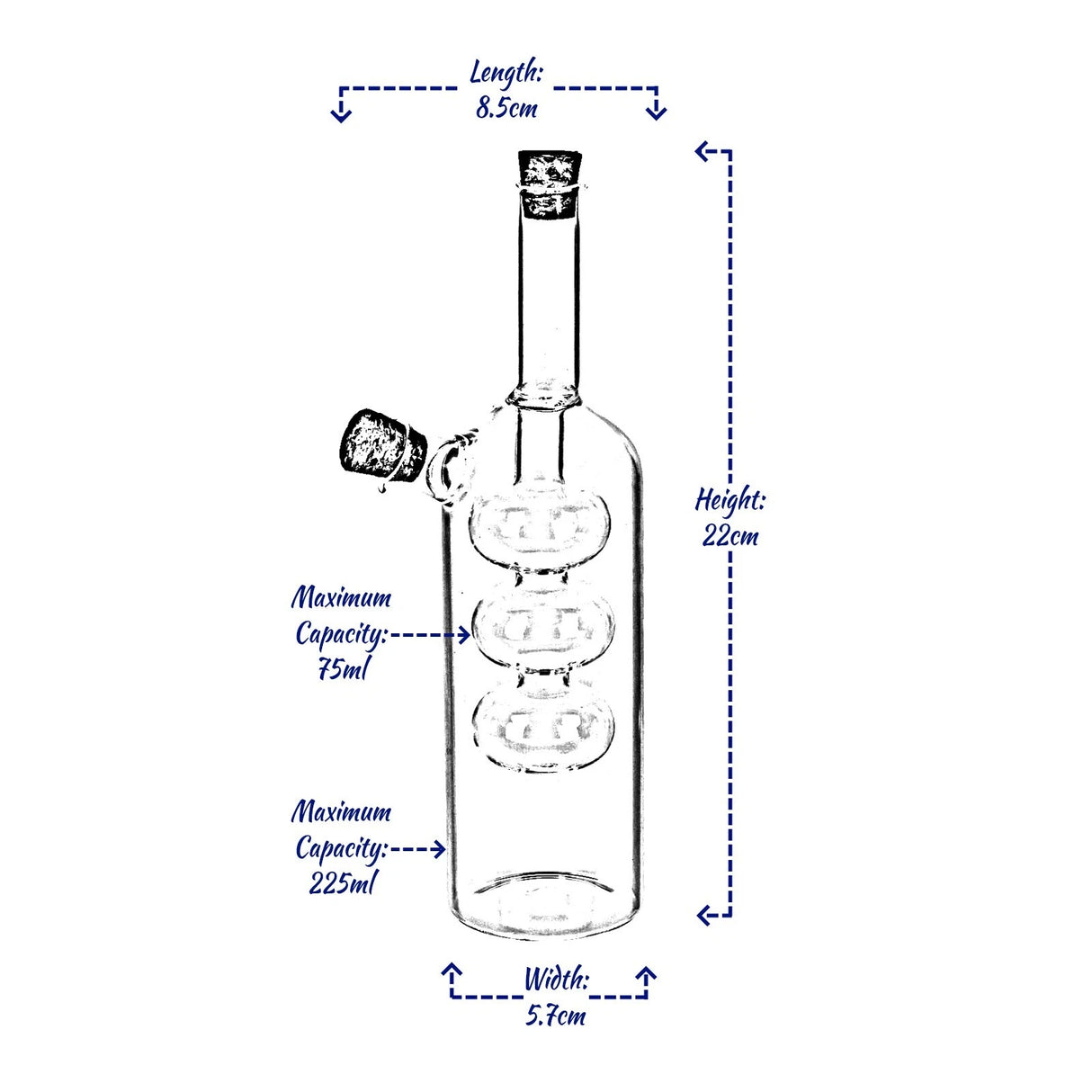 Excellent Houseware Oil & Vinegar Glass Bottle