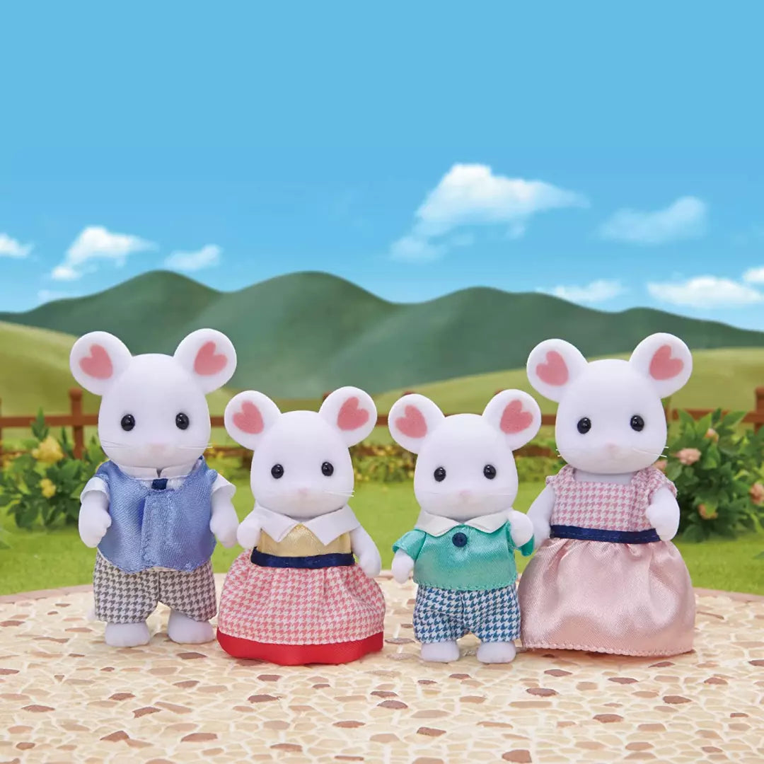 Sylvanian Families Marshmallow Mouse Family of 4 Character Figures