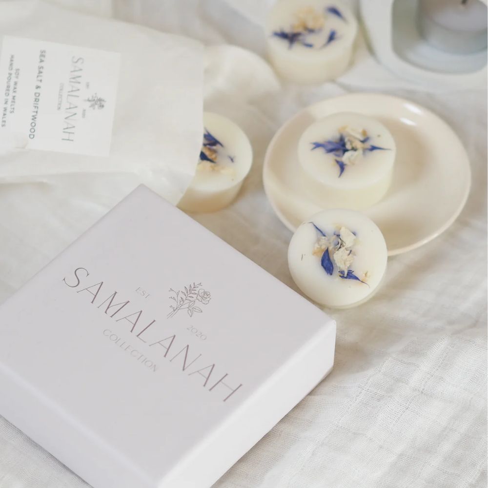 Samalanah Collection Sea Salt & Driftwood Soy Wax Melts - Old Railway Line Garden Centre