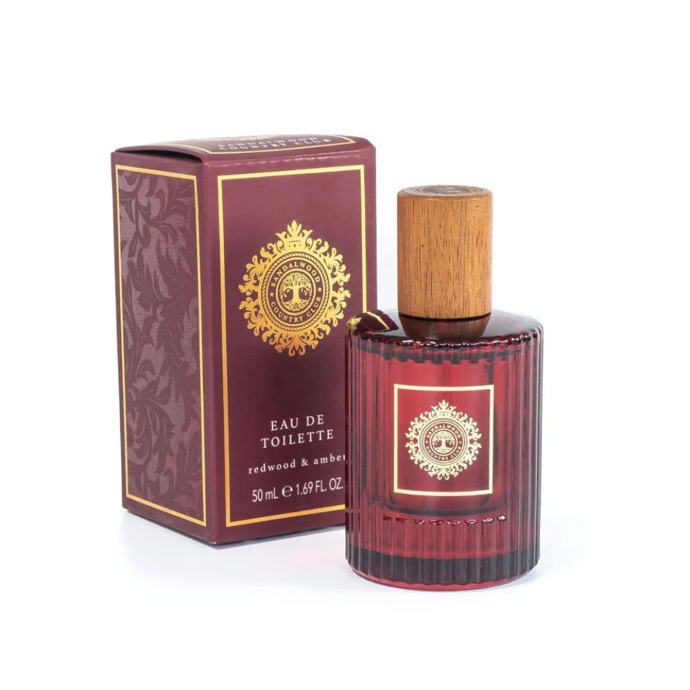 Sandalwood Country Club 50ml Redwood & Amber Eau de Toilette Perfume Spray - Old Railway Line Garden Centre
