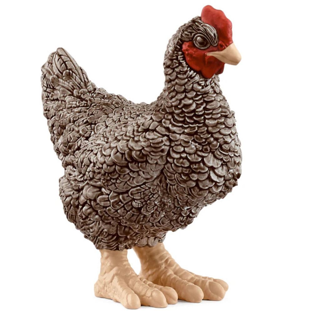 Schleich Chicken Plymouth Rock Figurine