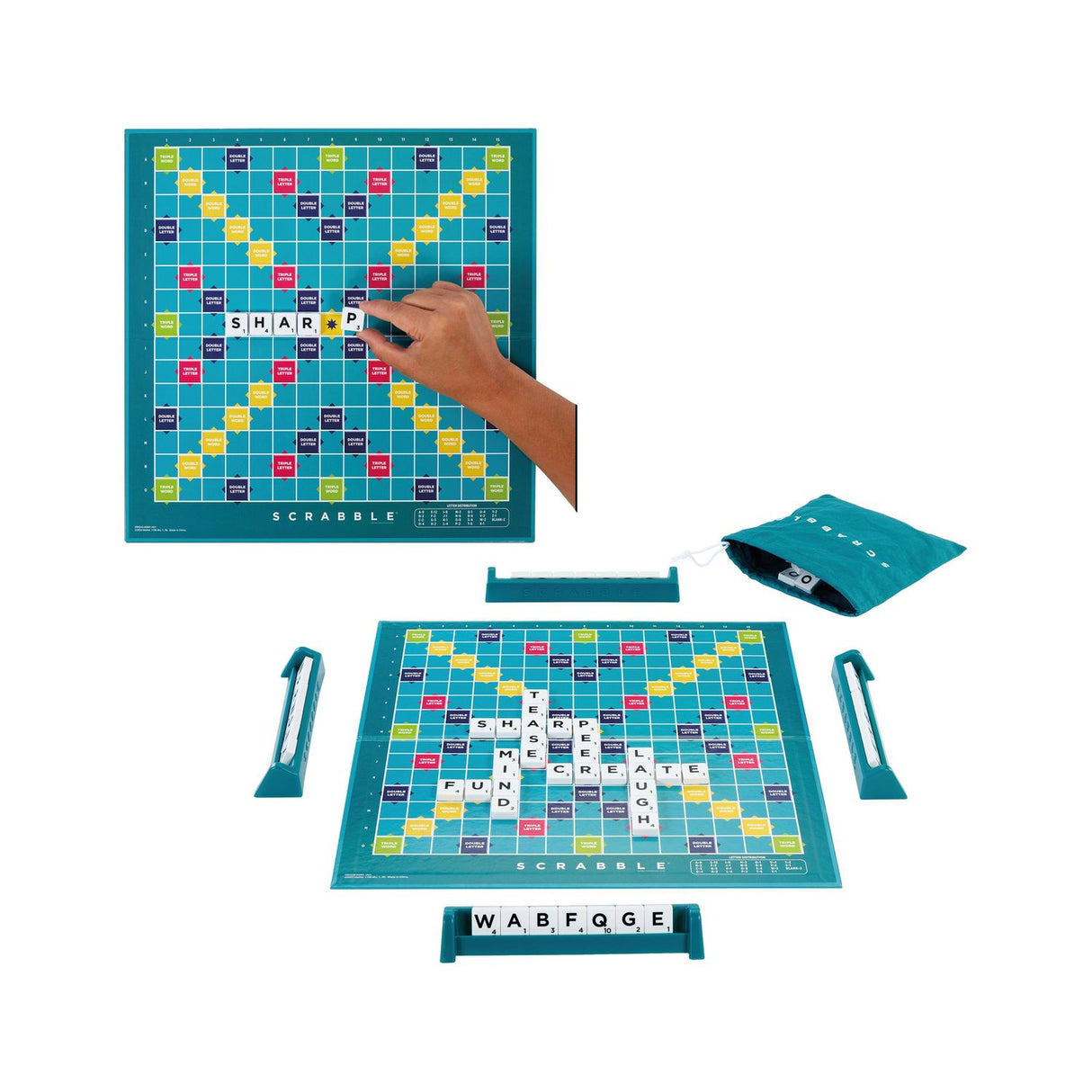 Scrabble Original Refresh 2 Games In 1 900 HWD43