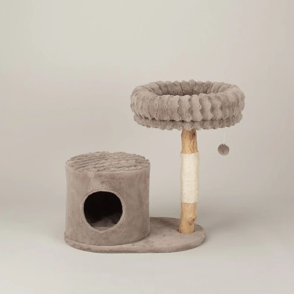 Scruffs Himalayas Cat Scratching Tree - Taupe - Old Railway Line Garden Centre