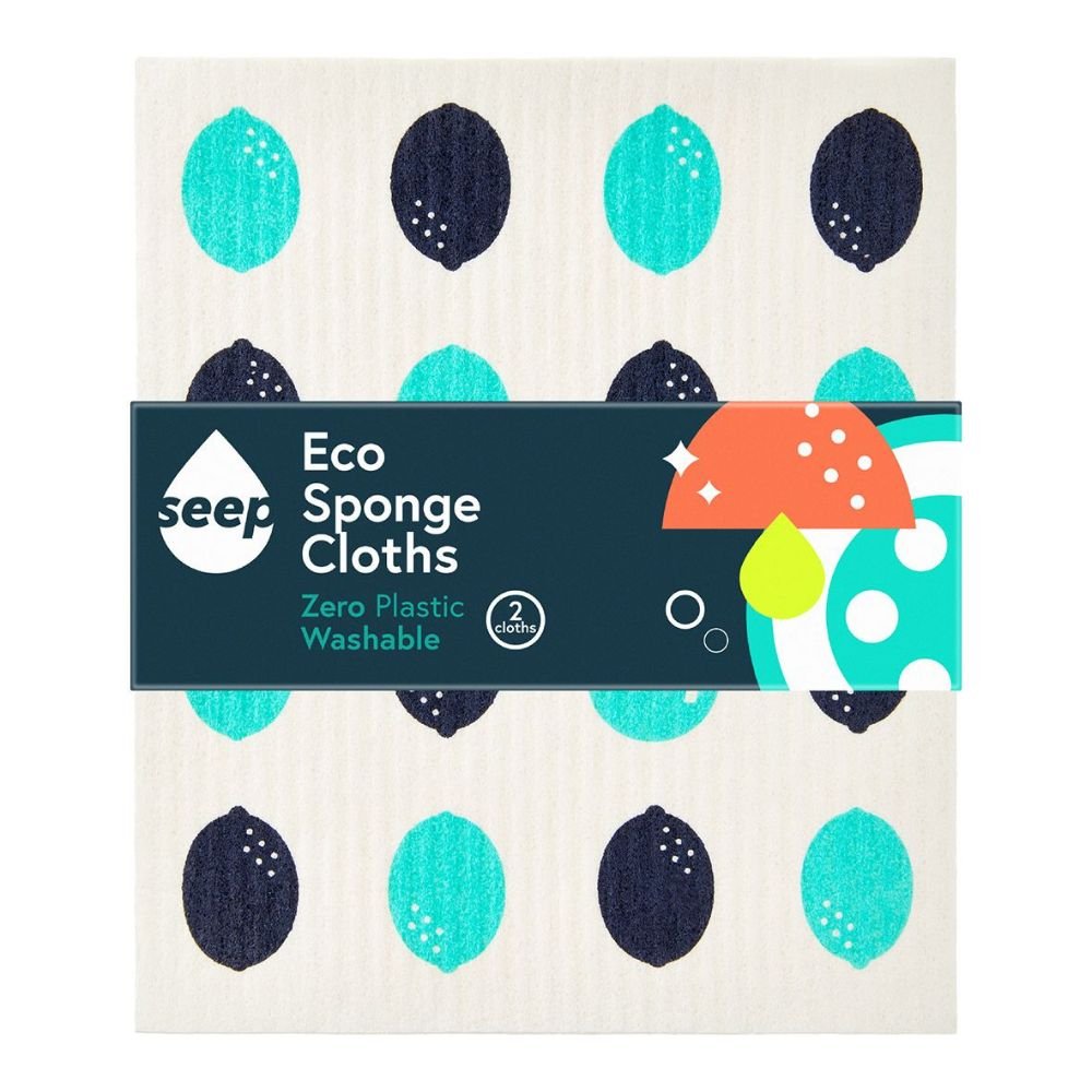Seep Living Eco Sponge Cloths - Pack of 2 - Old Railway Line Garden Centre