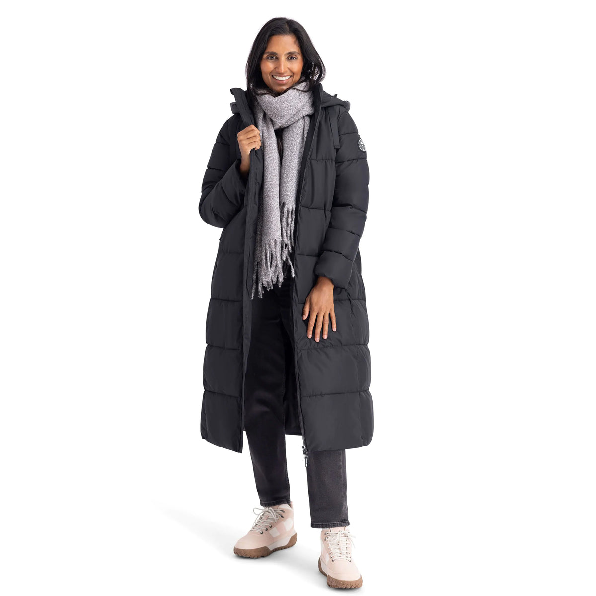 Trespass Shayla Padded Casual Long Women's Jacket - Black