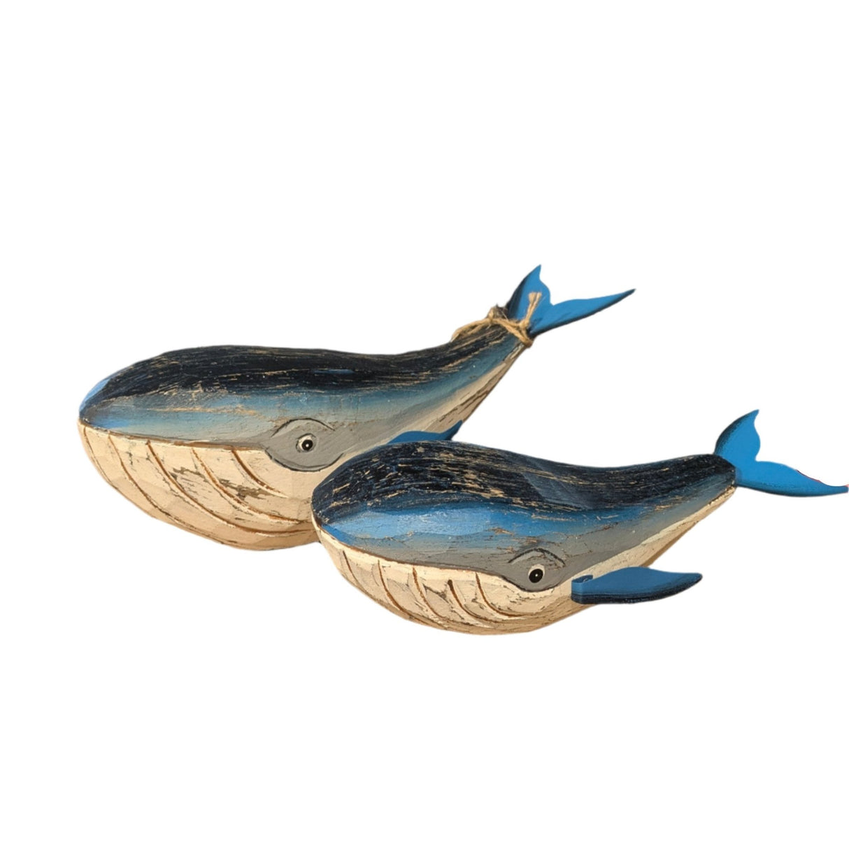 Shoeless Joe 33cm Mother & Child Whale Ornament (Set of 2) - Old Railway Line Garden Centre