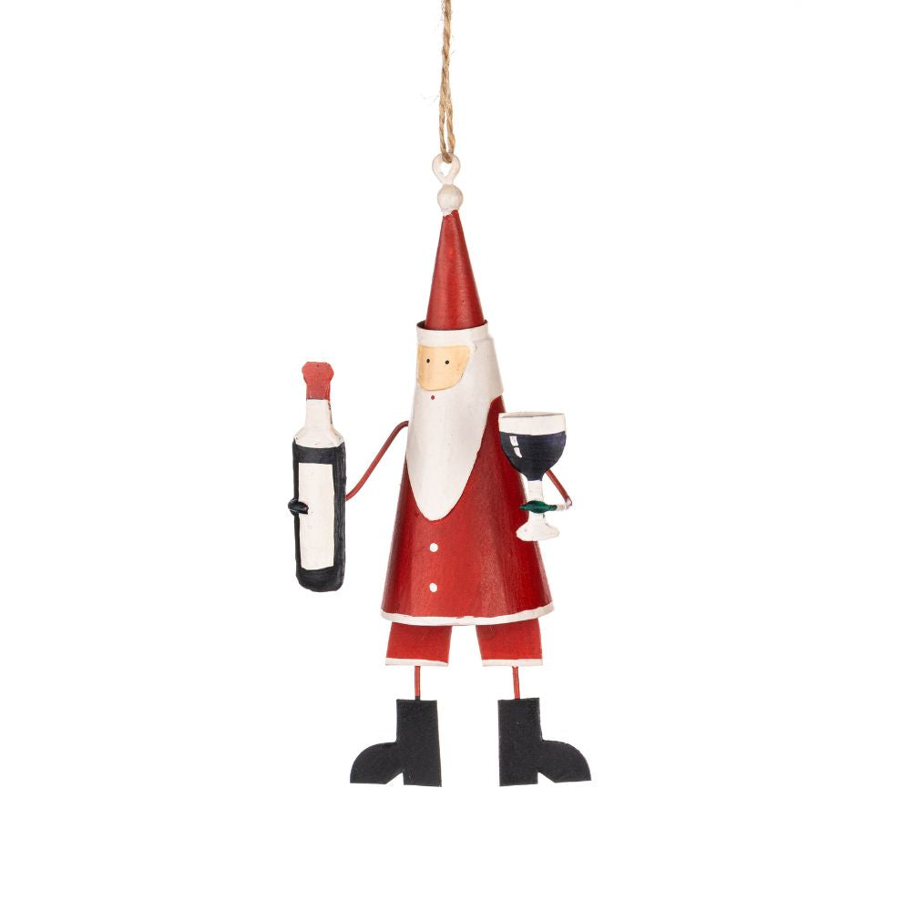 Shoeless Joe Ho Ho Vino Metal Hanging Decoration